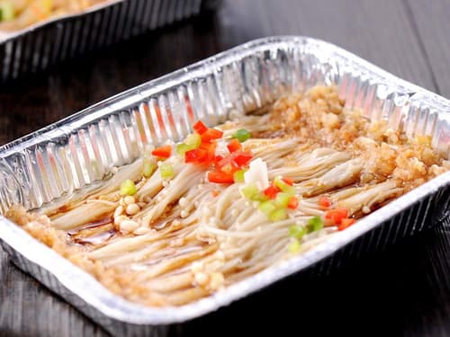浩口原种场锡纸烤金针菇